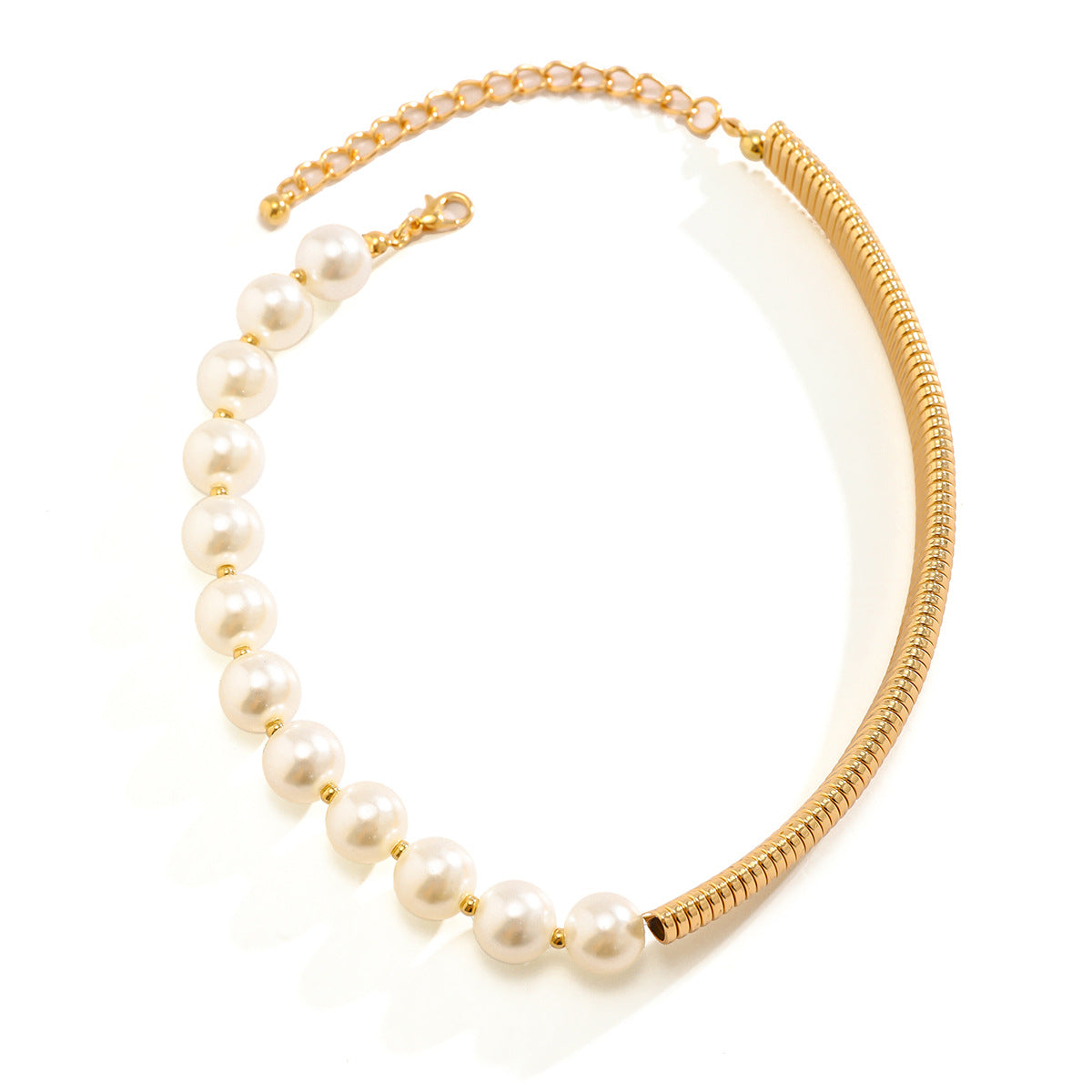 Collier Punk avec chaîne en os, ornement, colliers de Niche féminins