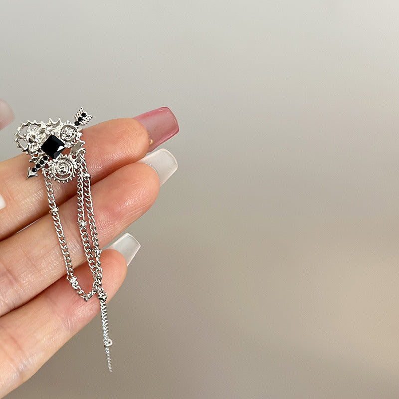 Irregular Heart Zircon Female Cold Style Sweet Necklaces