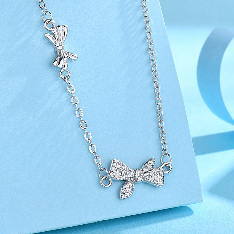 Colliers de clavicule personnalisés de tempérament de pendentif de diamant complet des femmes