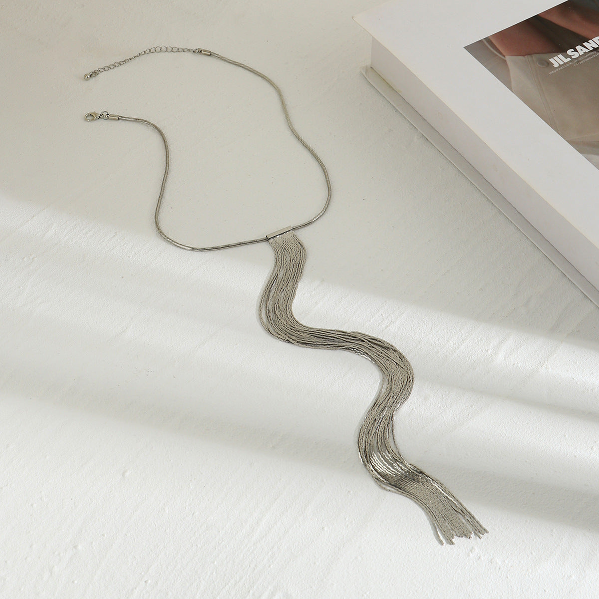 Colliers de conception de style froid avec chaîne en os de serpent