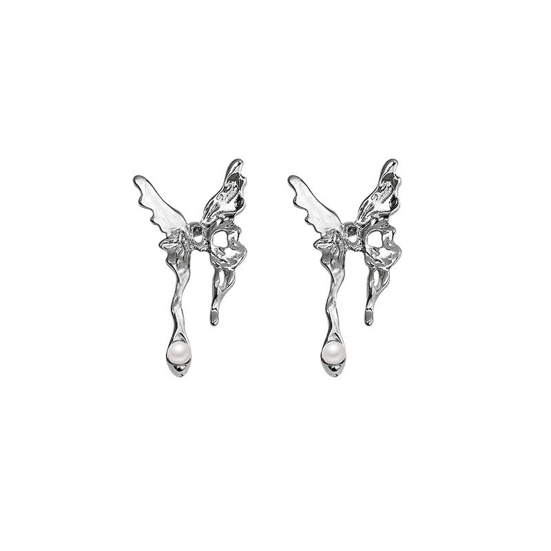 Women's Needle Super Fairy Temperamental Pearl Advanced Design Earrings