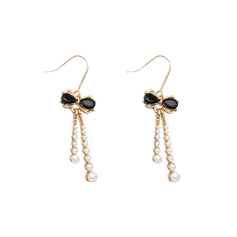 Boucles d'oreilles rétro françaises pour femmes, style classique, haut sens