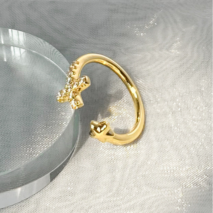 Aloofness Style Open Female Simple Personality Rings
