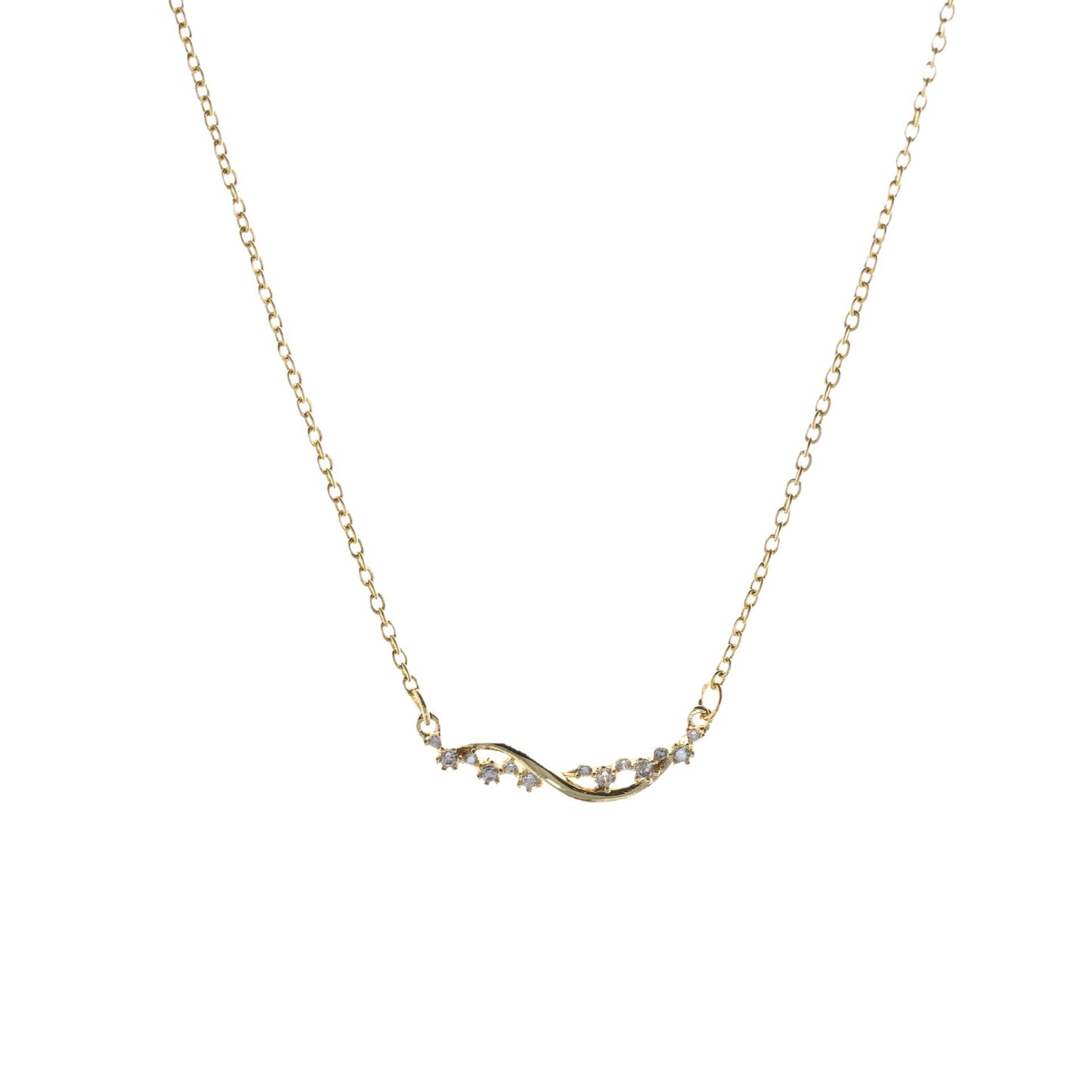 Women's Double Layer Twin Simple Niche Smiley Necklaces