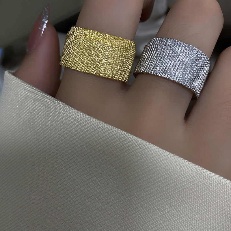 Mori Style Retro Minority Design Open Female Grit To Rings