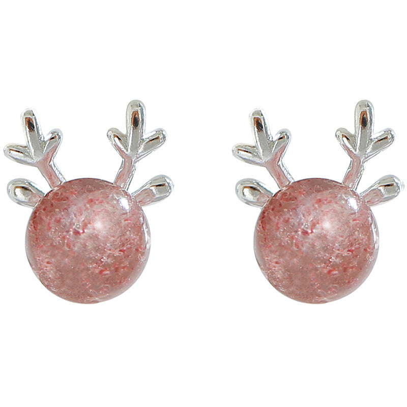 Women's Square Sterling Sier Garnet For Simple Graceful And Cute Earrings