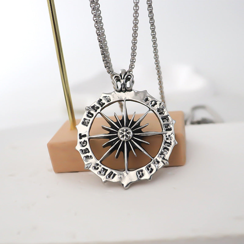 Round Alloy Pendant Unique Hipster Punk Necklaces