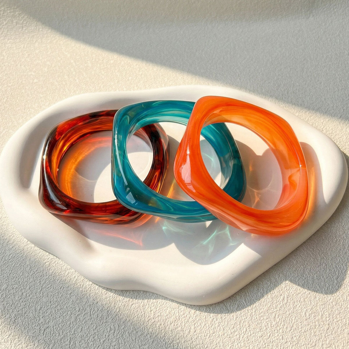 Circle Resin Fashion Simple Niche Temperament Bracelets