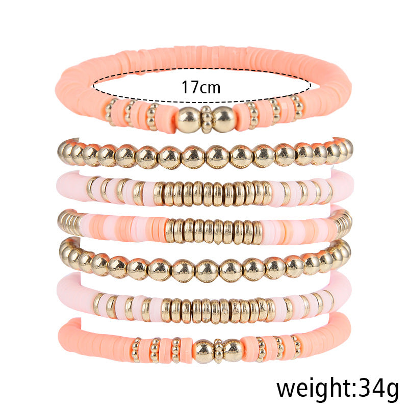 Women's & Men's Clay Ball Suit Vintage Bohemian Style Bracelets