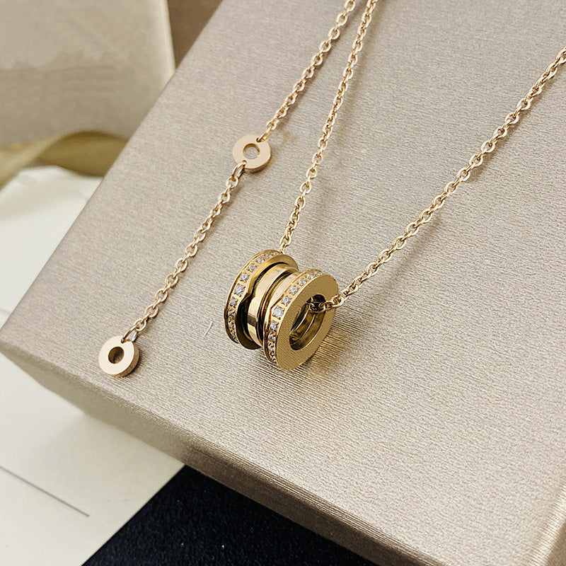 Colliers en céramique pour femmes et hommes, Version haute, plein de diamants, petite taille, printemps