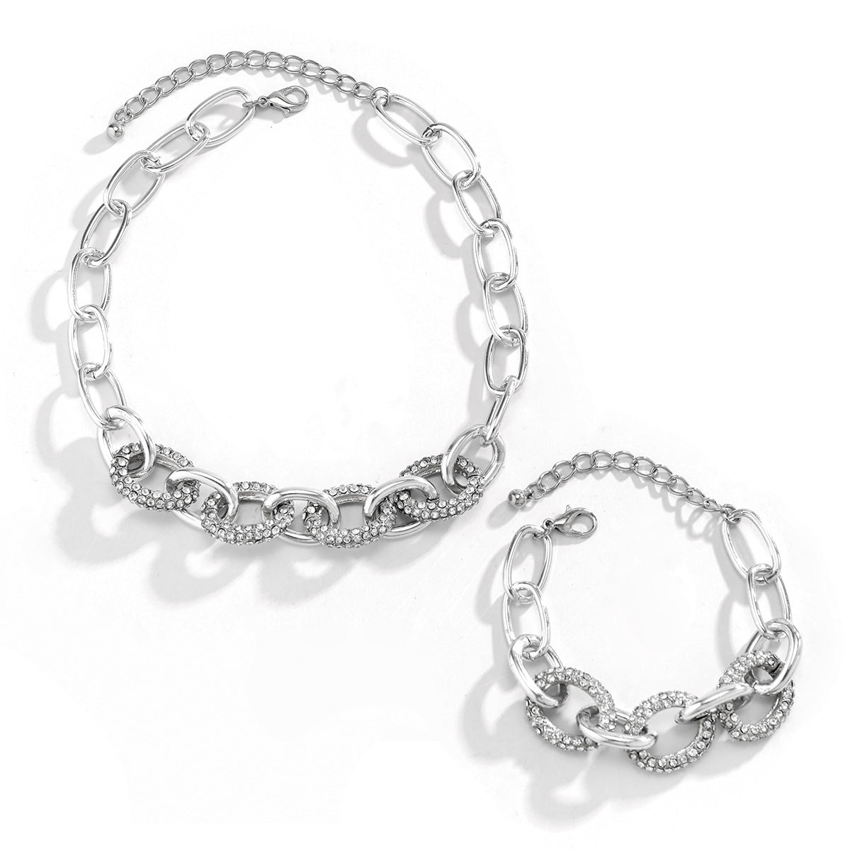 Colliers de minorité capricieuse de diamant de chaîne de croix de Punk
