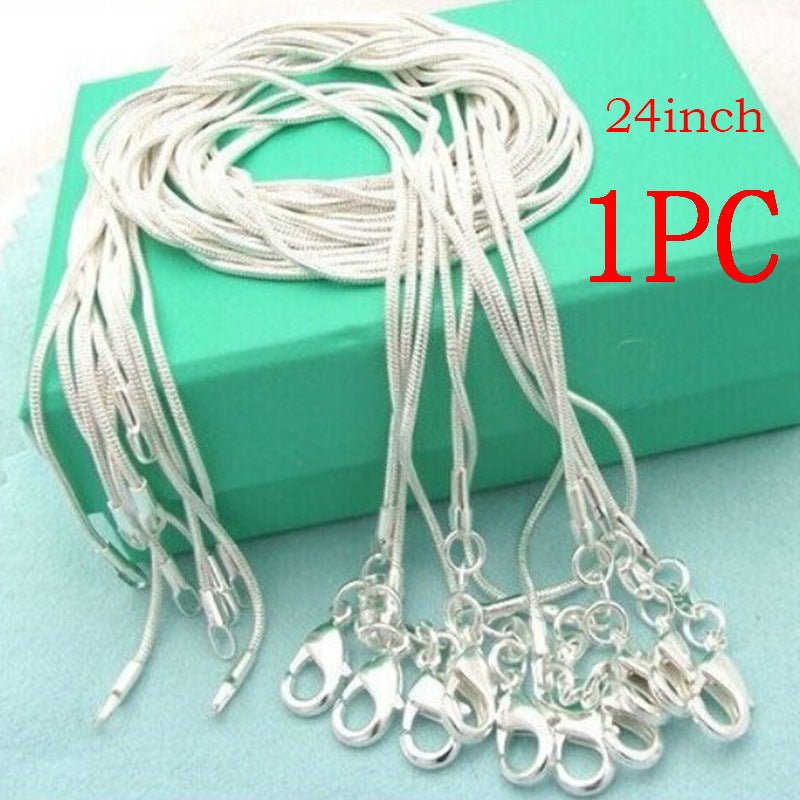 Fashion Sier Decoration Snake Chain Bones Necklaces