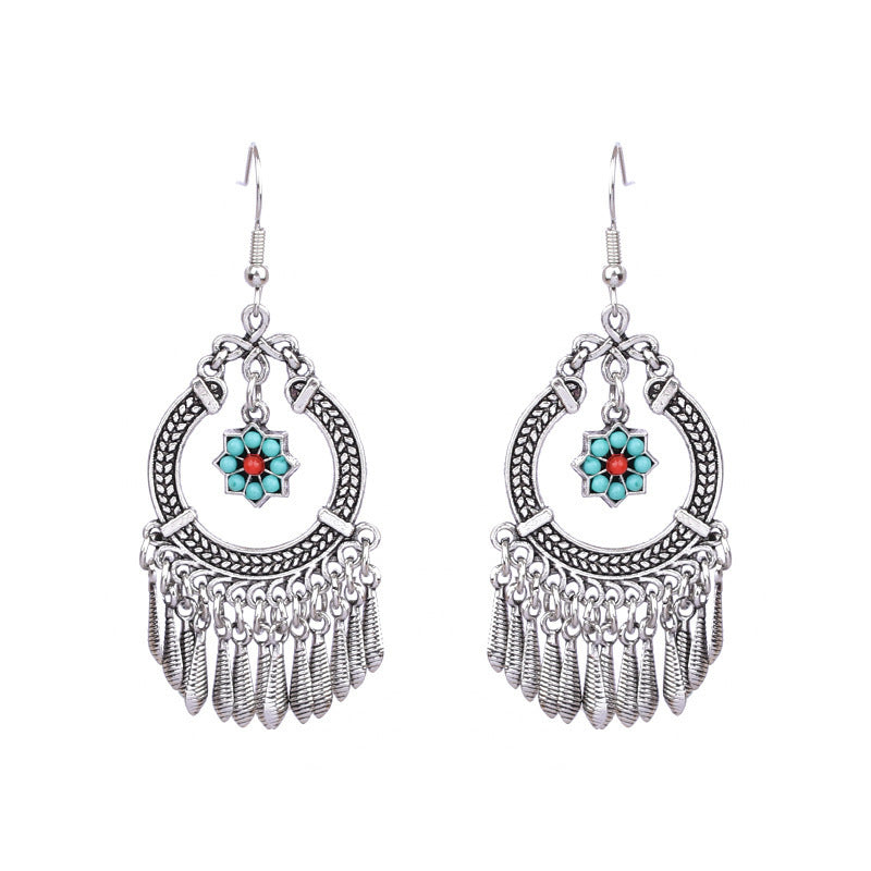 Women's Bohemian Style Trendy Retro Exaggerated Temperamental Earrings