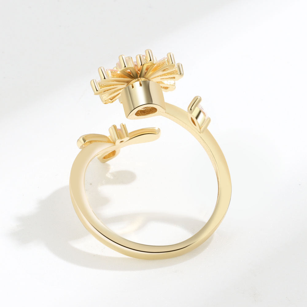 Bagues élégantes et personnalisées réglables pour femme abeille