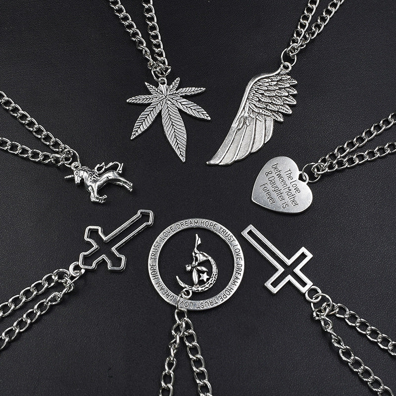 Pendant Female Maple Leaf Male And Necklaces