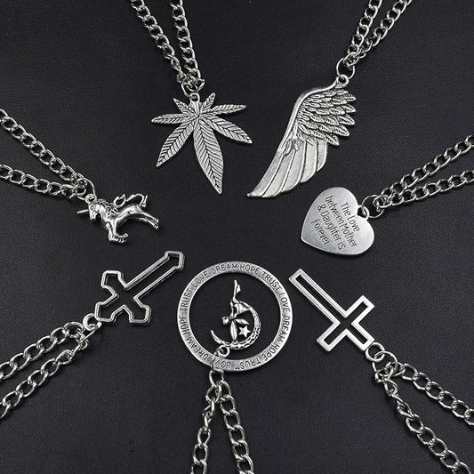 Pendant Female Maple Leaf Male And Necklaces