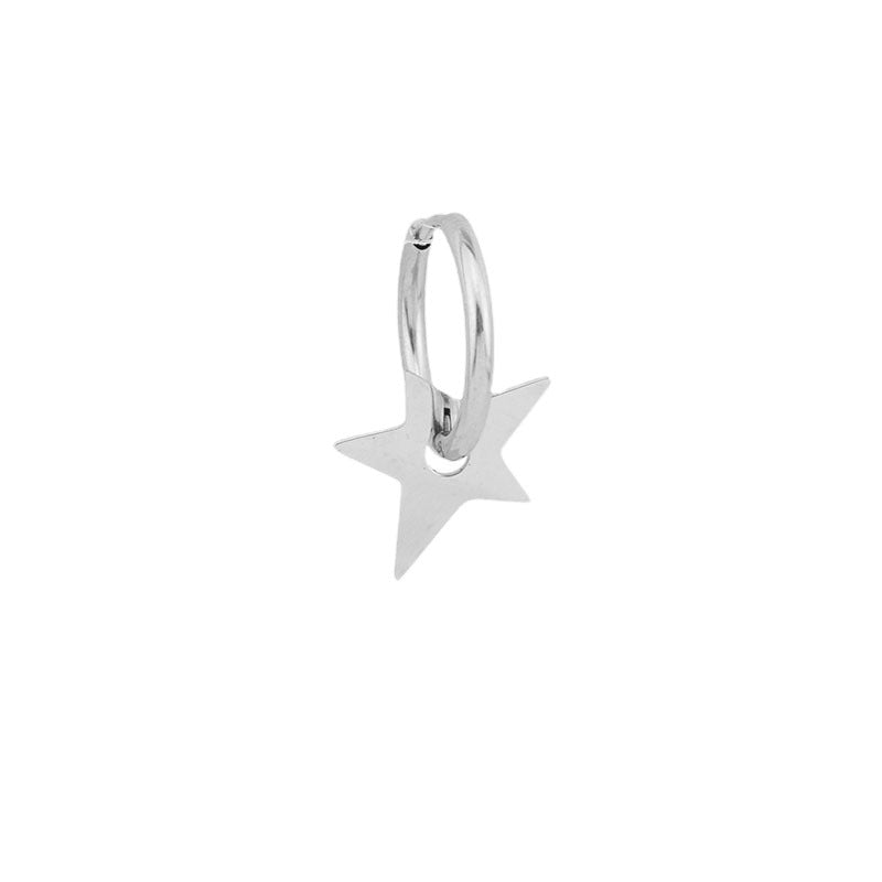 Pentagramm-Ohrringe aus Edelstahl für Damen und Herren von Cai