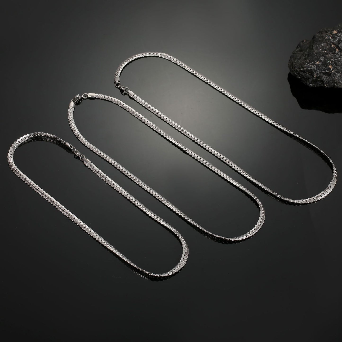 Men's Simple Personality Clavicle Chain Titanium Steel Accessories Hip Hop Necklaces