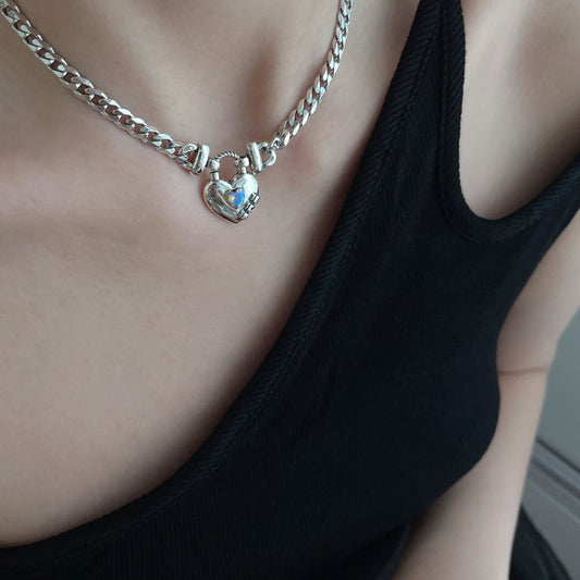Women's Fashion Letter Micro Inlaid Zircon Clavicle Necklaces
