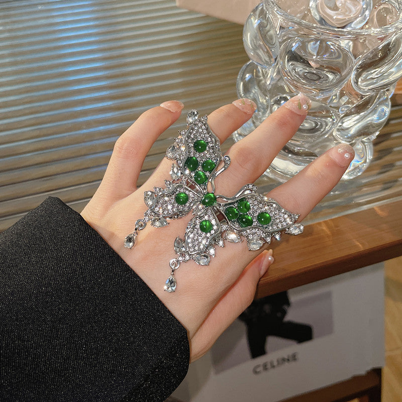 Zircon Full Diamond Exaggerated Temperamental Female Rings