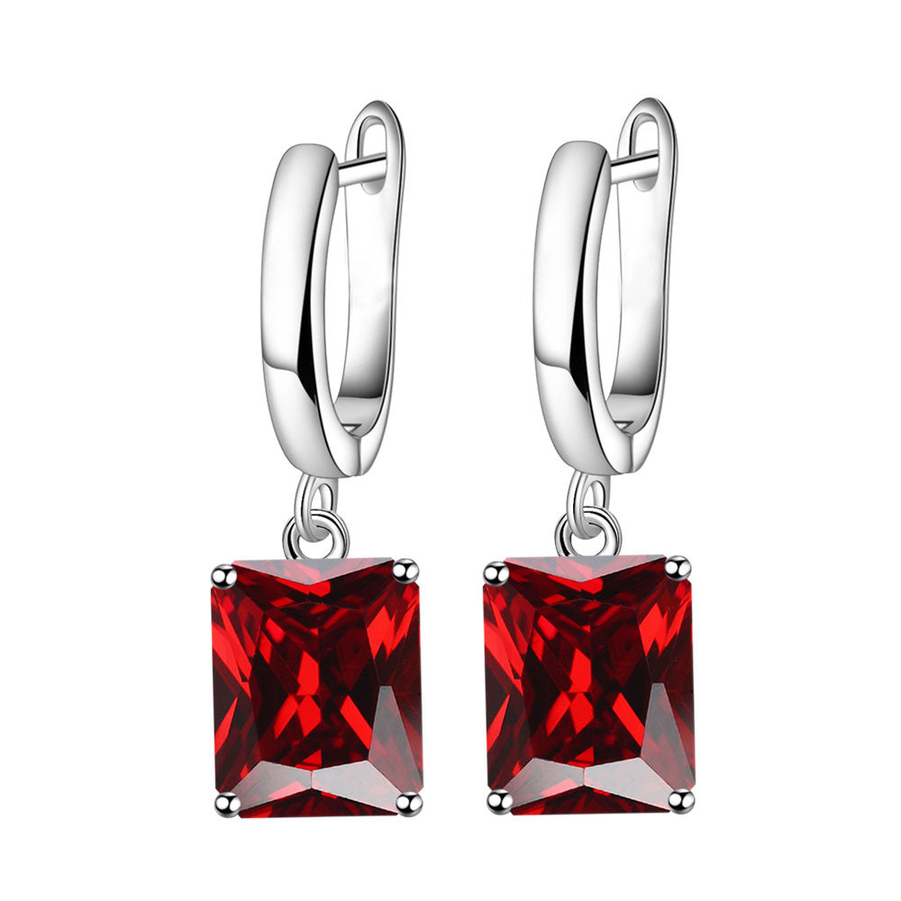 Romantic Fashion Rectangular Female Personality Square Ear Necklaces