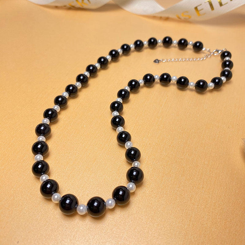 Colliers de rue Cool tendance neutres en perles d'agate pour femmes