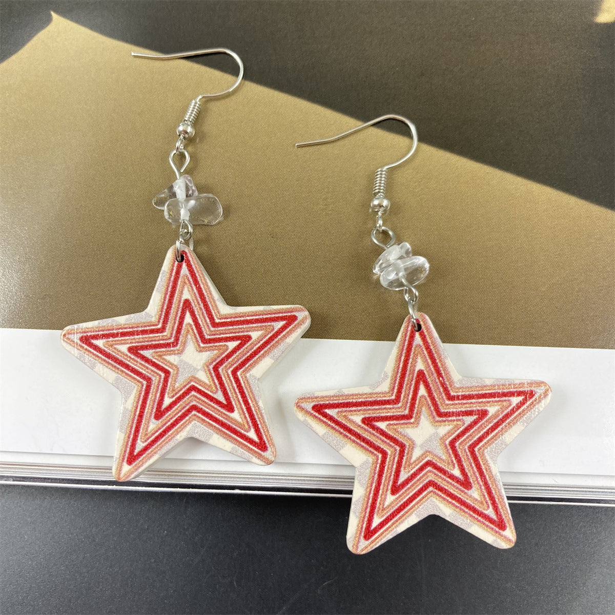 Accessories Five-pointed Star Wind Personalized Eardrops Earrings