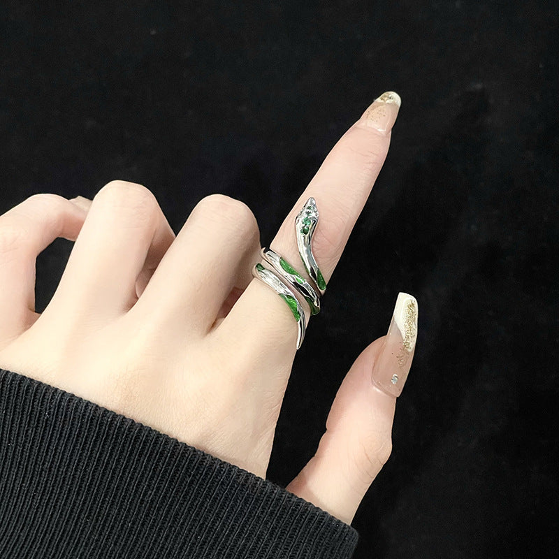 Snake High-grade Female Cold Style French Personalized Opening Rings