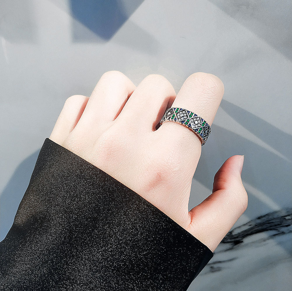 Zircon Female Light Luxury Minority Design Affordable Fashion Personality Rings