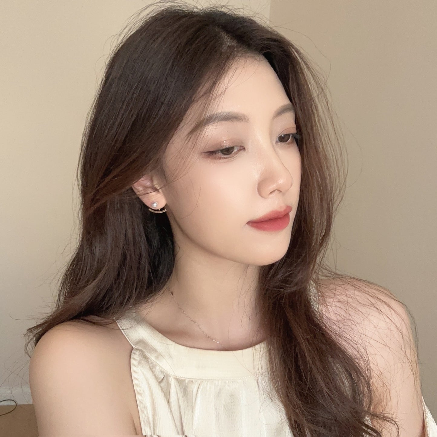 Boucles d'oreilles élégantes et minimalistes, Design de niche féminine