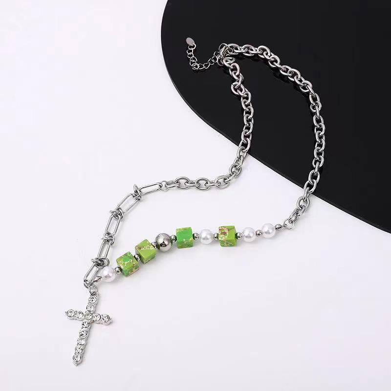 Colliers de clavicule de style unisexe hip hop pour femmes, hommes et pendentifs