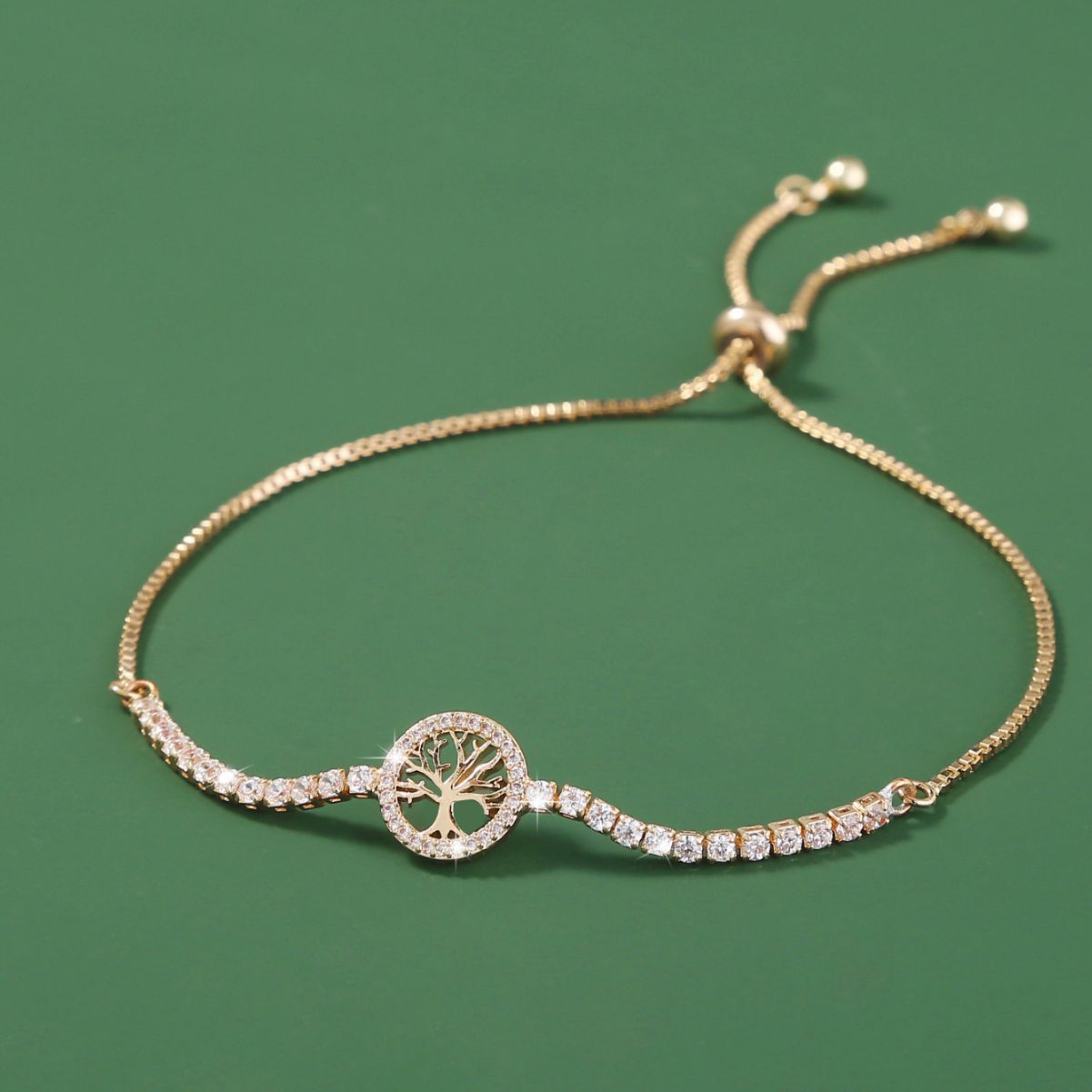 Damen-Armbänder im trendigen, verstellbaren, erschwinglichen Luxus-Stil mit Mikro-Intarsien aus Zirkon