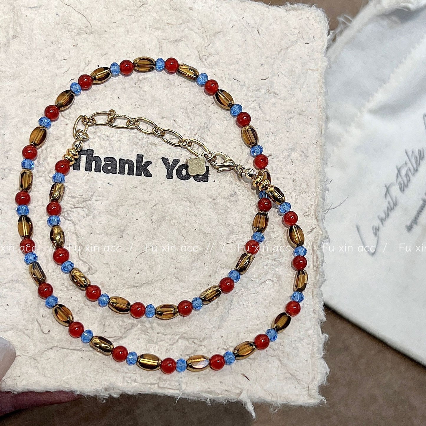 Women's Colorful Beaded Handmade Exquisite Clavicle Chain Necklaces