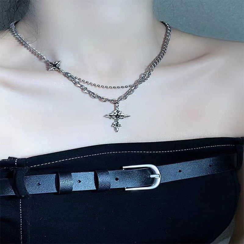 Colliers de luxe en acier titane pour femmes et hommes, sans décoloration, style Hip Hop léger, de haute qualité