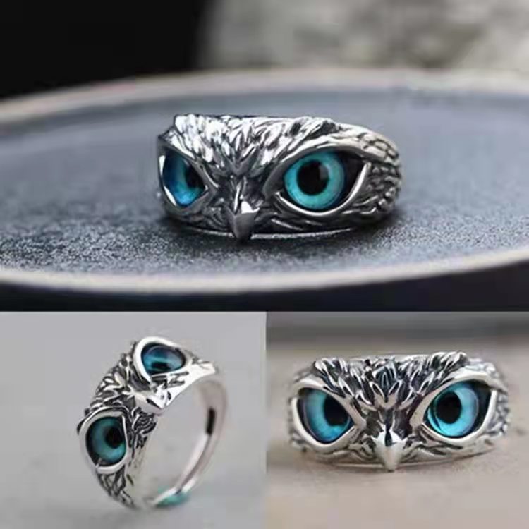 Prime Silber Blue Eyes Owl Devil's Armbänder für Damen