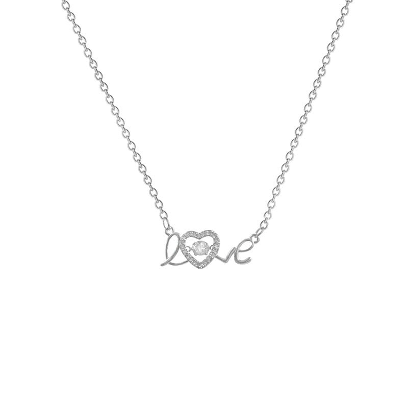 Pendant Light Extravagant Love Heart Design Clavicle Chain High-grade Necklaces