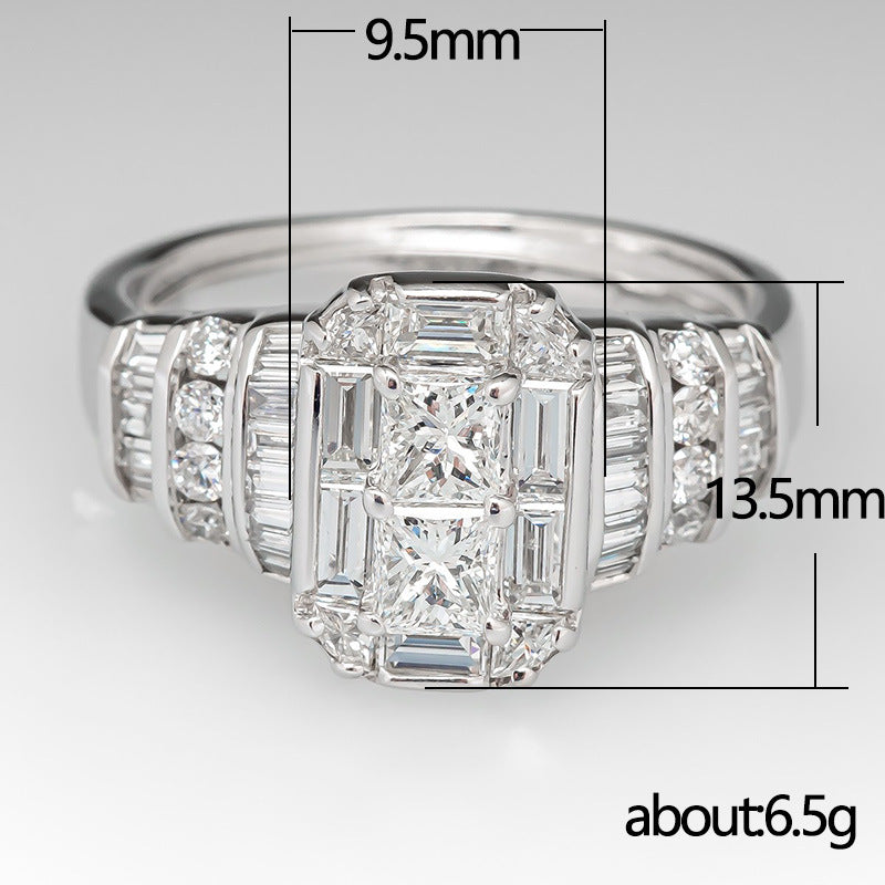 Women's Wedding Decoration Fashion Engagement Proposal Diamond Rings