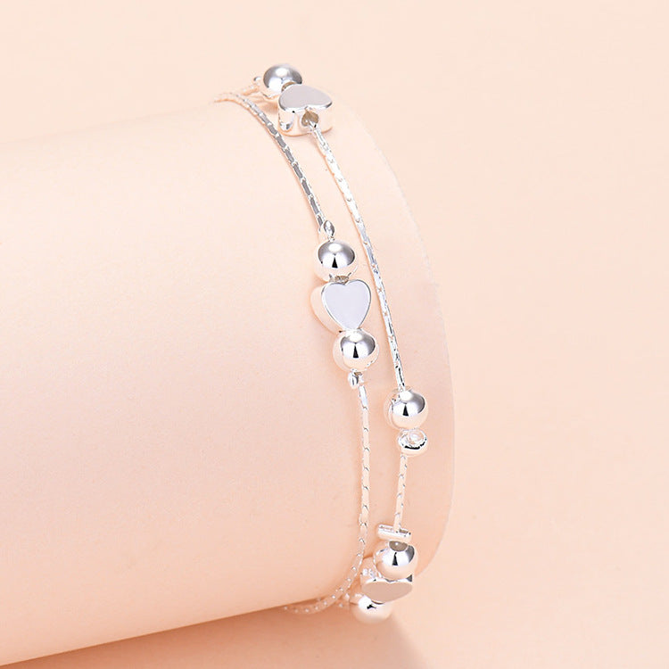 Jewelry Sier-plated Bell Love Star Flower Bracelets