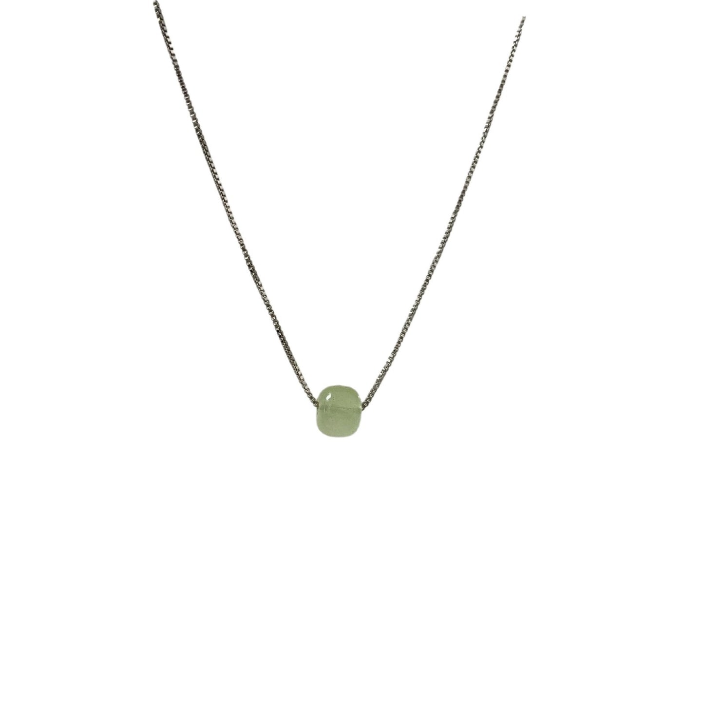 Beads Female Chinese Style Imitation Jade Pendant Clavicle Necklaces
