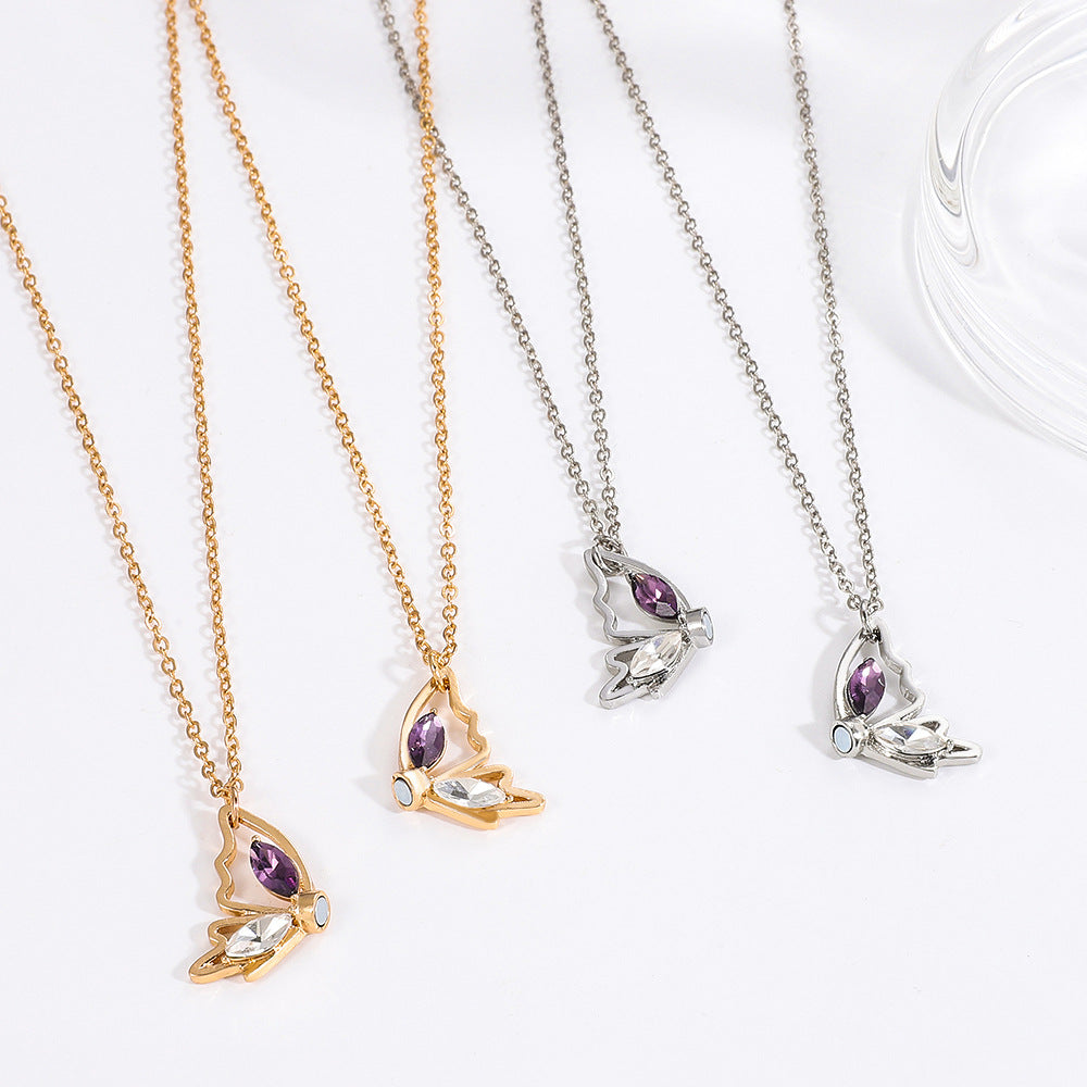 Colliers pendentif magnétique papillon bon ami, couture de Niche