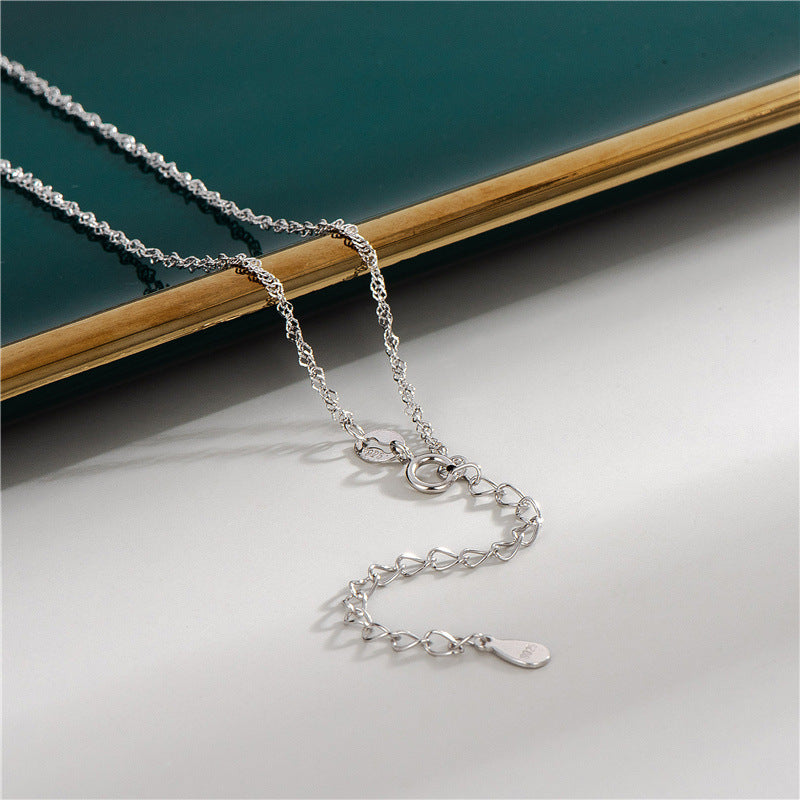 Water Wave Box Snake Bone Starry Necklaces
