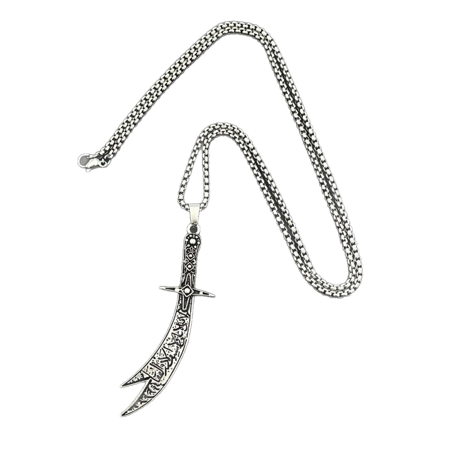 Knife Fashionable Hip Hop Gothic Style Sweater Necklace