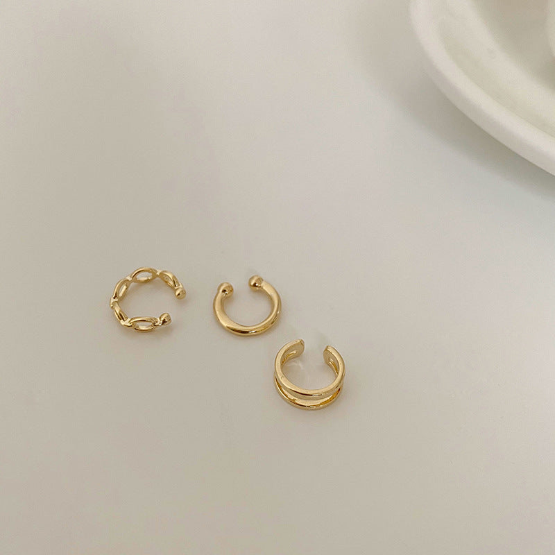 High-grade Chain No Pierced Female Elegance Retro Ear Clip
