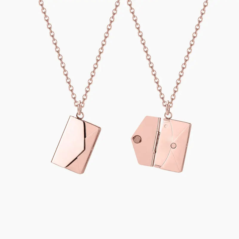 Colorfast Couple Book Personalized Love Open Close Sweater Necklaces