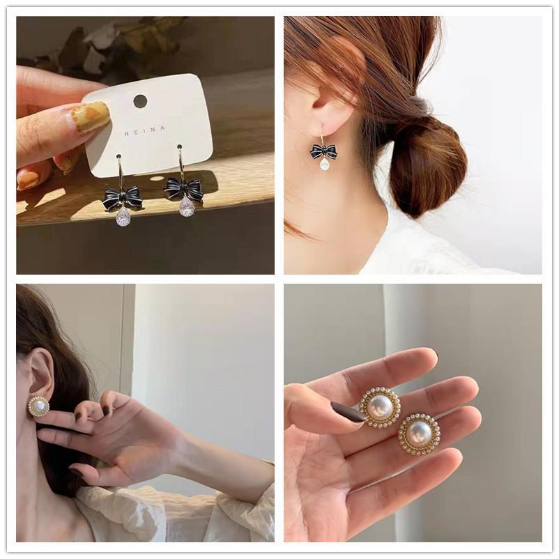 Women's Light Luxury Elegant Elegance Retro Bow Earrings