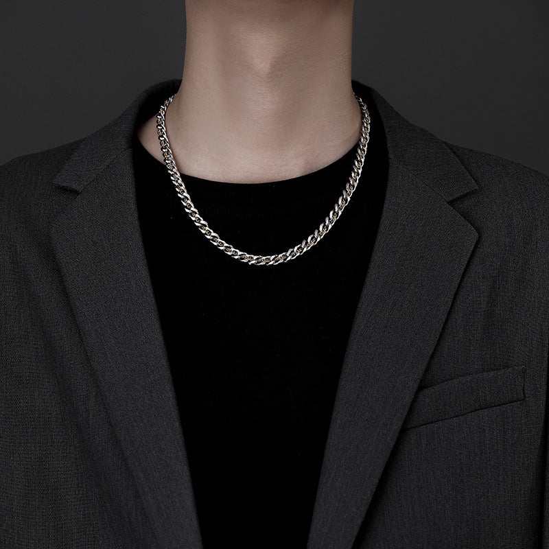 Men's Accessories Sweater Titanium Steel Tibetan Gold Necklaces