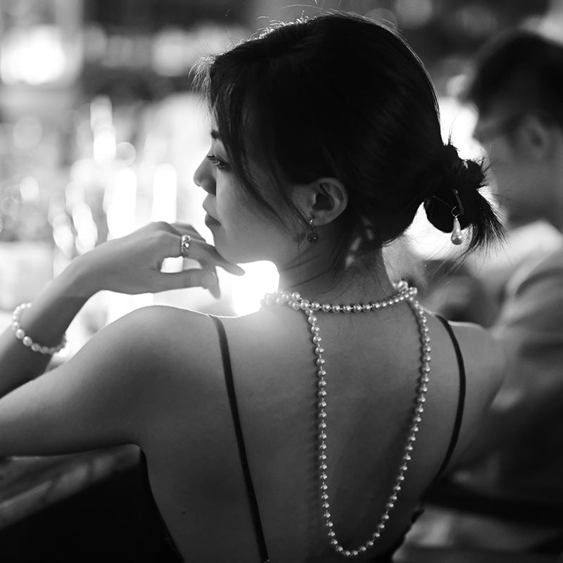 Chaîne de pull longue pour femmes, décorations légères, colliers minoritaires de luxe