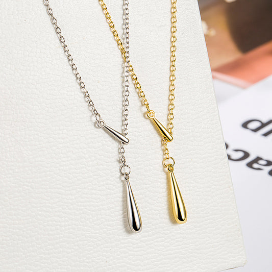 Women's Drop Fashionable Korean Elegant Simple Cold Necklaces