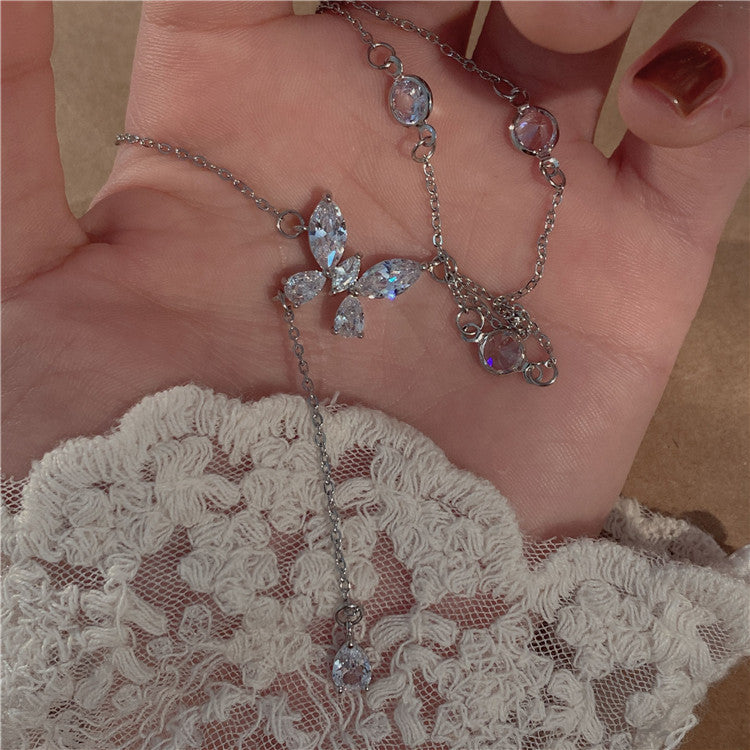 Women's Glance Pure Butterfly Light Luxury Minority Necklaces