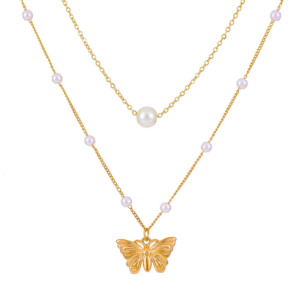 Women's Tassel Fashion Graceful Geometric Metal Letter Necklaces